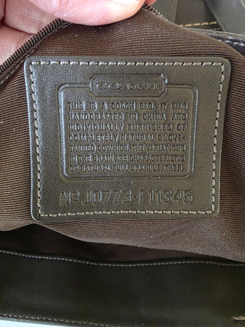 Vintage Coach Hamptons Carryall Tote Leather Suede Signature Shoulder Bag - Picture 13 of 16